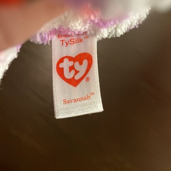 2016 Ty Peak-a-Boos Savannah the Pink and Purple Kitty Cat NWT 6” tall EUC - Picture 7 of 8